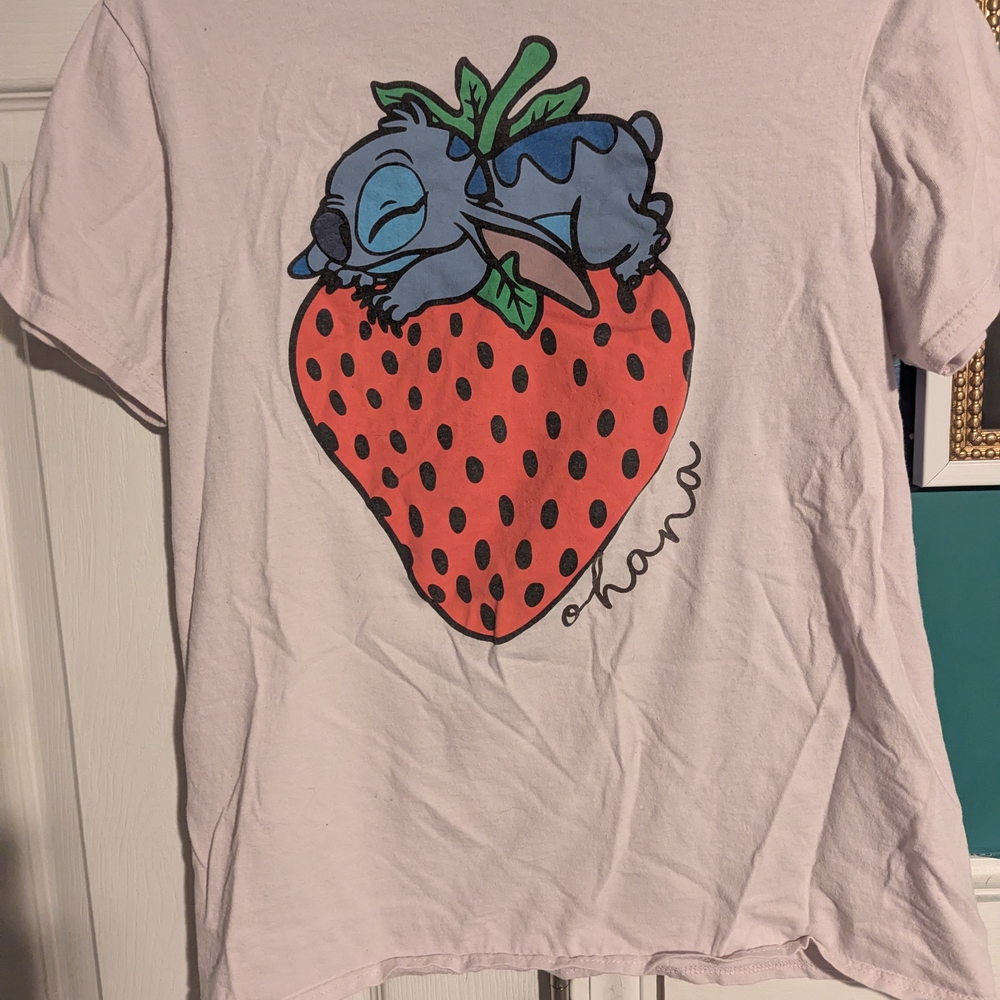 Women's Stitch Pink Graphic T-Shirt